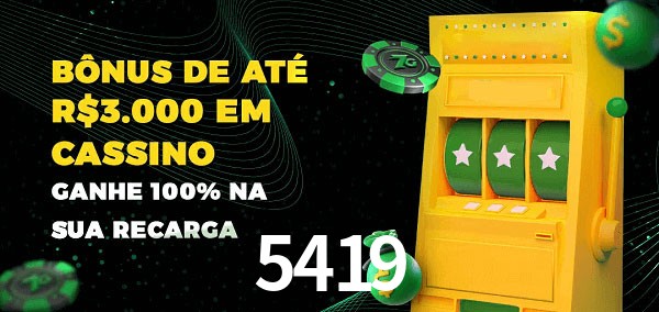 5419 melhor bônus de depósito
